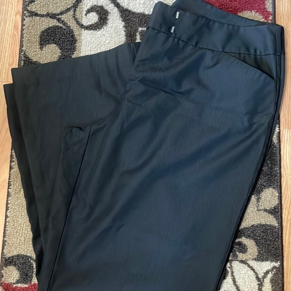Black striped pants